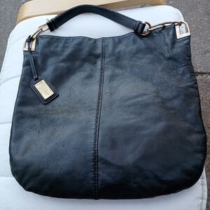 Badgley Mischka Black Leather Shoulder Bag